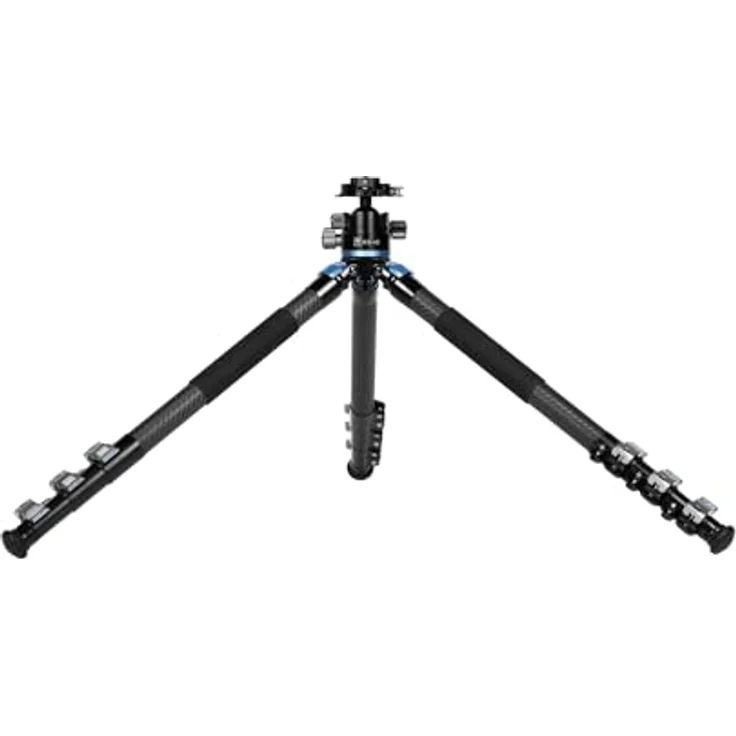 SIRUI SlRUl L-324F Carbon Stativ Reisestativ Kamera mit KS-40 Low Gravity Kugelkopf, 25kg Max. Belastung, Ultraleicht, Kompakt, Schnellverriegelung, für Landschaftsfotografie – Bild 3