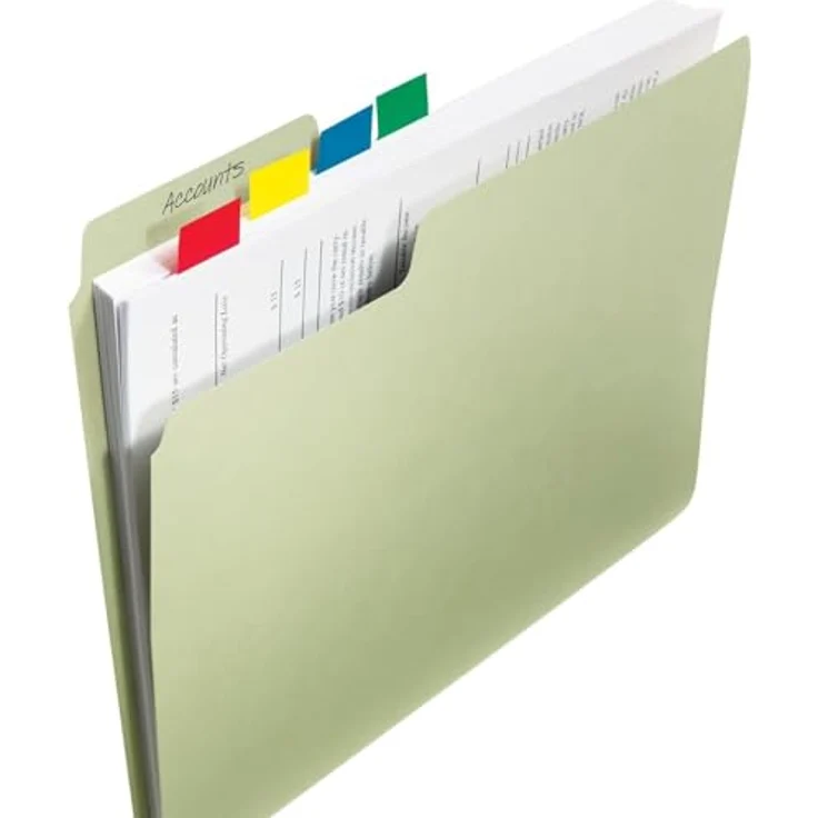 Post-it® Haftstreifen Index Standard I680, selbstklebend, wiederverwendbar, signalstark, blau, 50 Stück 25,4 x 43,2 mm – Bild 9