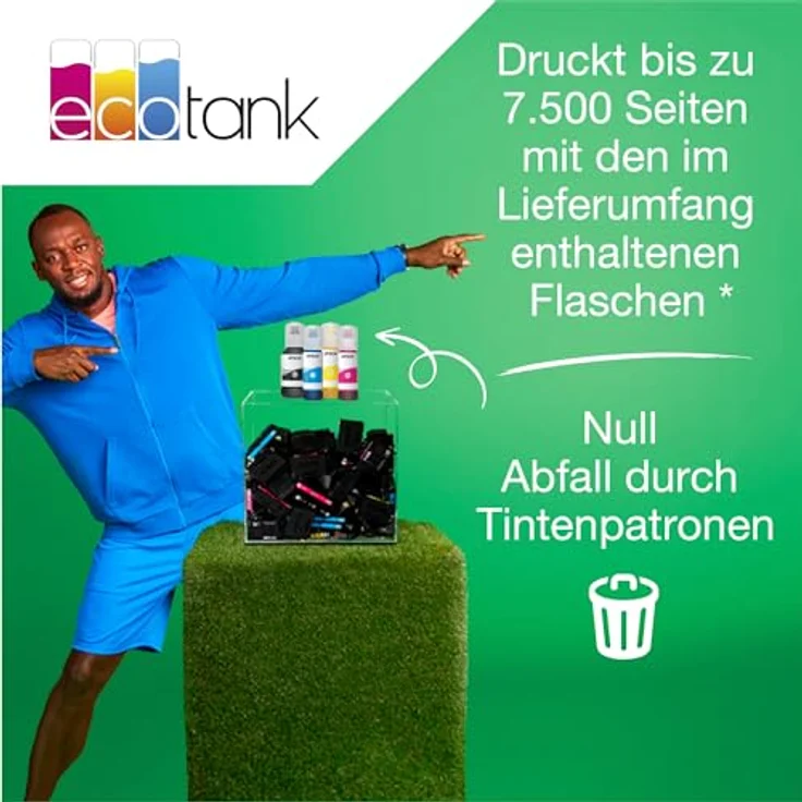 Epson EcoTank ET-5805 WLAN-Multifunktionsdrucker, A4, Fax, Schwarz, Farb-Tintenstrahl-Technologie, Duplex-Druck, Drahtlose Schnittstellen – Bild 4