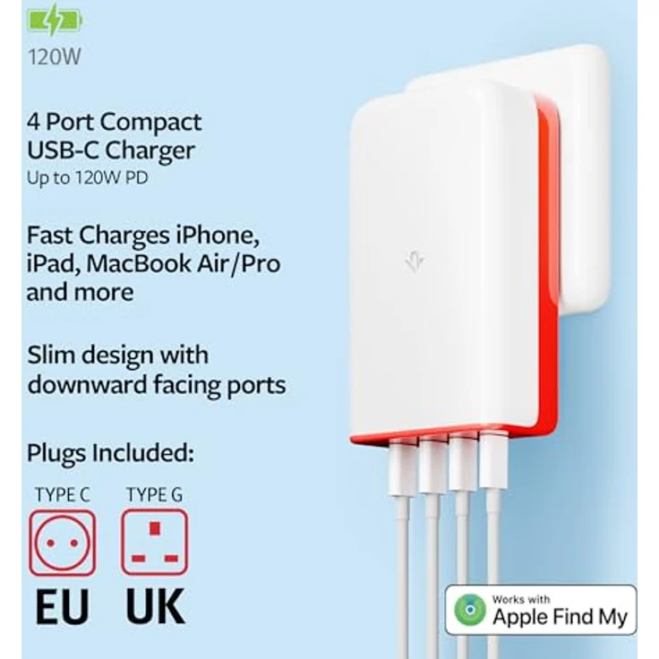 Twelve South PlugBug 120W USB-C charger mit Find My capability – Bild 2