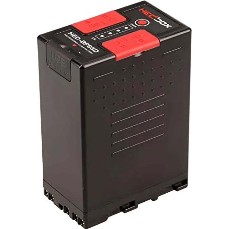 HEDBOX HED-BP95D - Li-Ionen Akku (95 Wh / 6700 mAh) 2X D-Tap & USB Ausgang, kompatibel mit Sony BP-U90 und PMW, PXW-FX6, ILME-FX6 Camcorder
