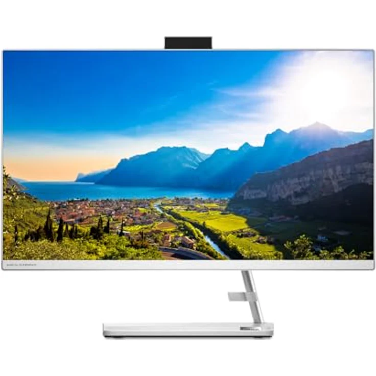 Lenovo IdeaCentre AIO 3 Desktop-PC, 27 Zoll Full-HD-Display, AMD Ryzen 5 7530U, 16 GB RAM, 512 GB SSD, AMD Radeon Graphics, Windows 11 Home, Weiß – Bild 4