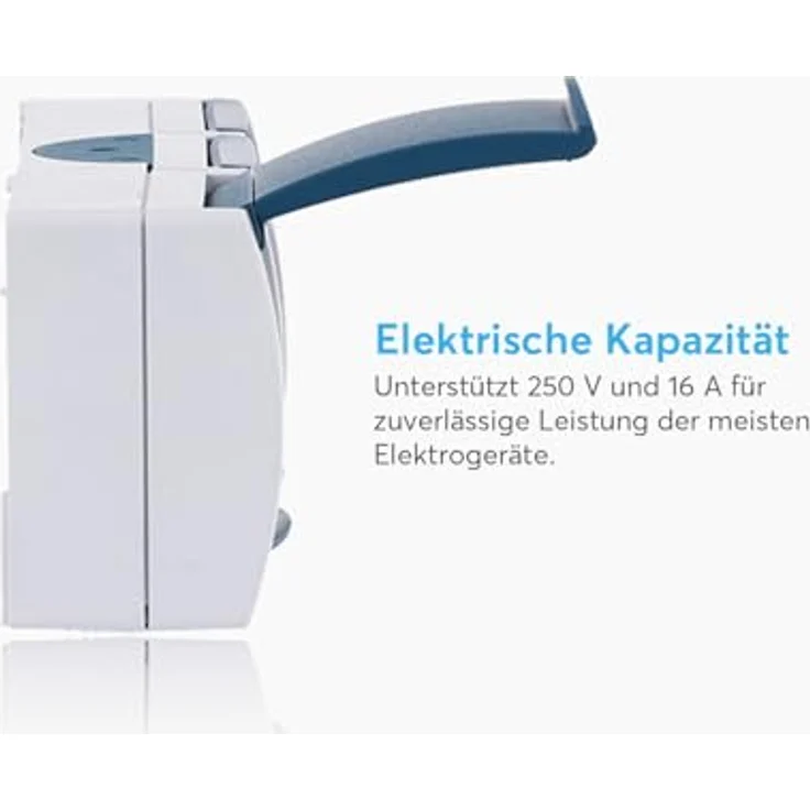 Busch-Jaeger 2300-3EW-53 SCHUKO Steckdose 3fach grau-blaugrün 2300-3 EW-53 – Bild 3