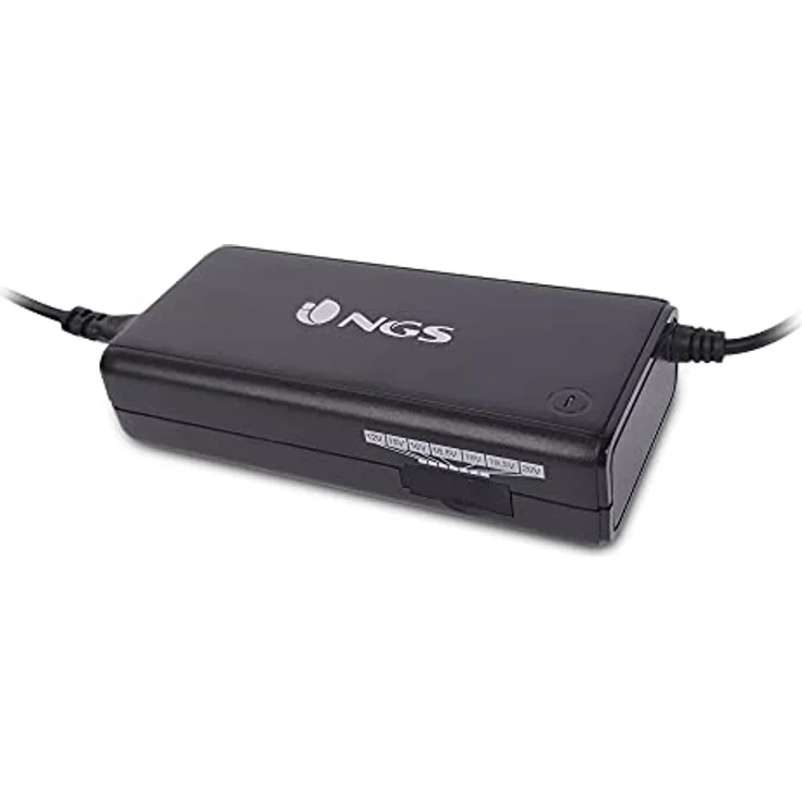 NGS Ban (90 W), Universelles Notebook-Netzteil mit LED-Anzeige, Schwarz, 11 wechselbare Pins, Schutz vor Überlastung und Kurzschluss – Bild 4