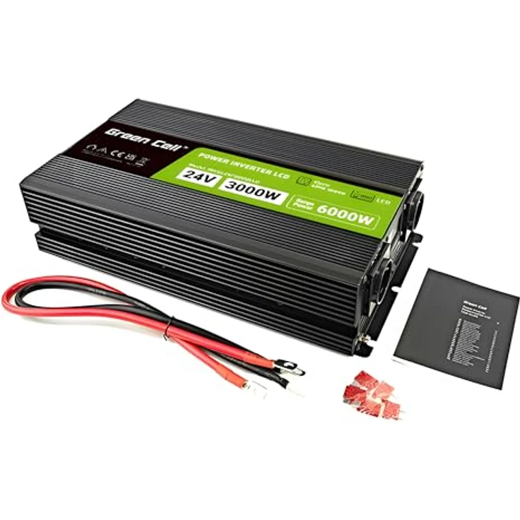 Green Cell DC to AC Wechselrichter, 3000 Watt Netzteil, 80 Plus, Schwarz – Bild 8