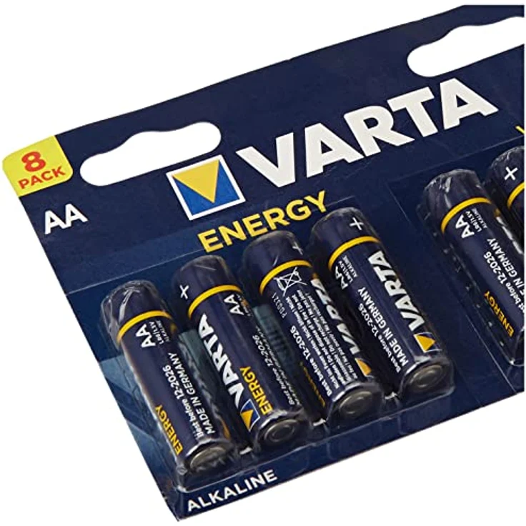 Varta BV-8 AA Single-use Battery Alkali - Haushaltsbatterien (Single-use Battery, AA, Alkali, 8 Stück(e), Blau, Gelb, Zylindrische) – Bild 3
