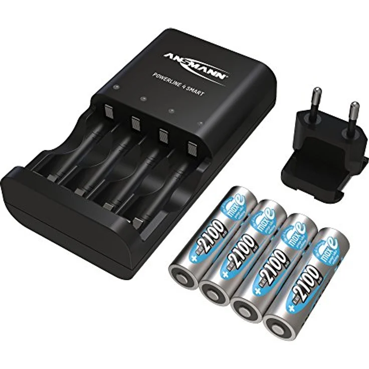 ANSMANN Akku Ladegerät für 1 bis 4 NiMH AA-AAA Akkus – incl. 4x AA 2100mAh – Bild 8