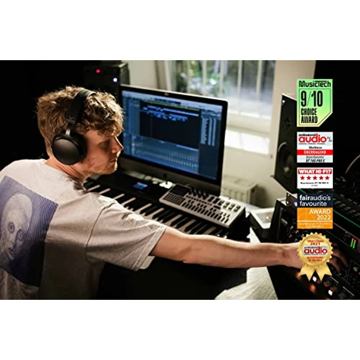 beyerdynamic EDT 900 Pro X Ohrpolster, Velour für DT 900 Pro X, grau, inkl. Schaumnetzscheibe, Paar – Bild 6