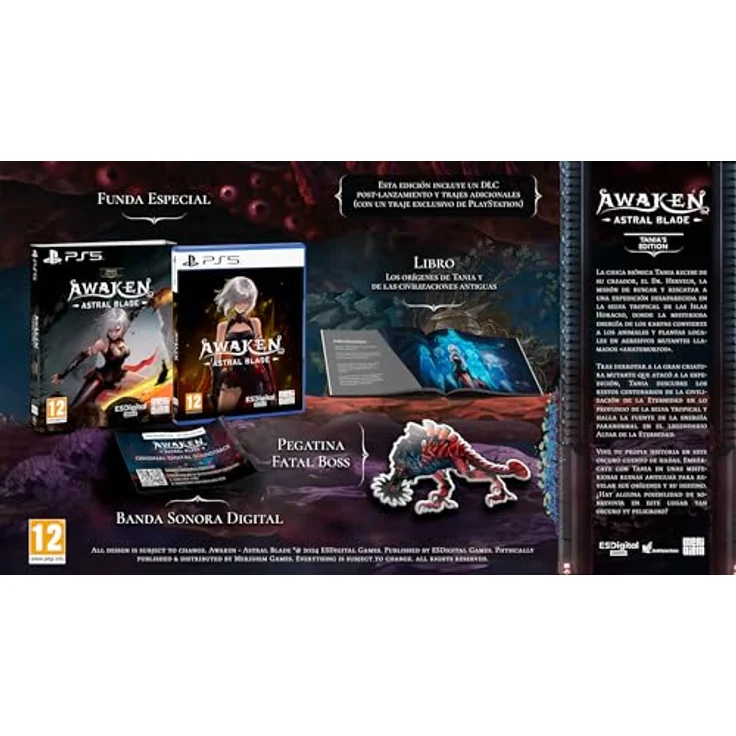 MDM MERIDIEM GAMES AWAKEN - ASTRAL BLADE - TANIA'S EDITION PS5 (EU Import) - Digitale Soundtrack, Boss Fatal Sticker, Lore Book – Bild 3