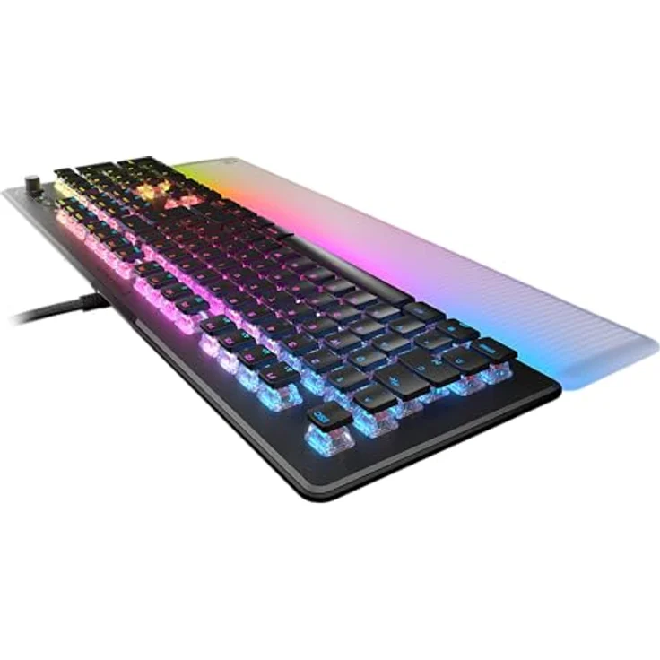 Turtle Beach Vulcan II Max Optisch-mechanische PC-Tastatur, lineare Titan II-Schalter, AIMO-Beleuchtung, Aluminiumplatte – Schwarz – Bild 2