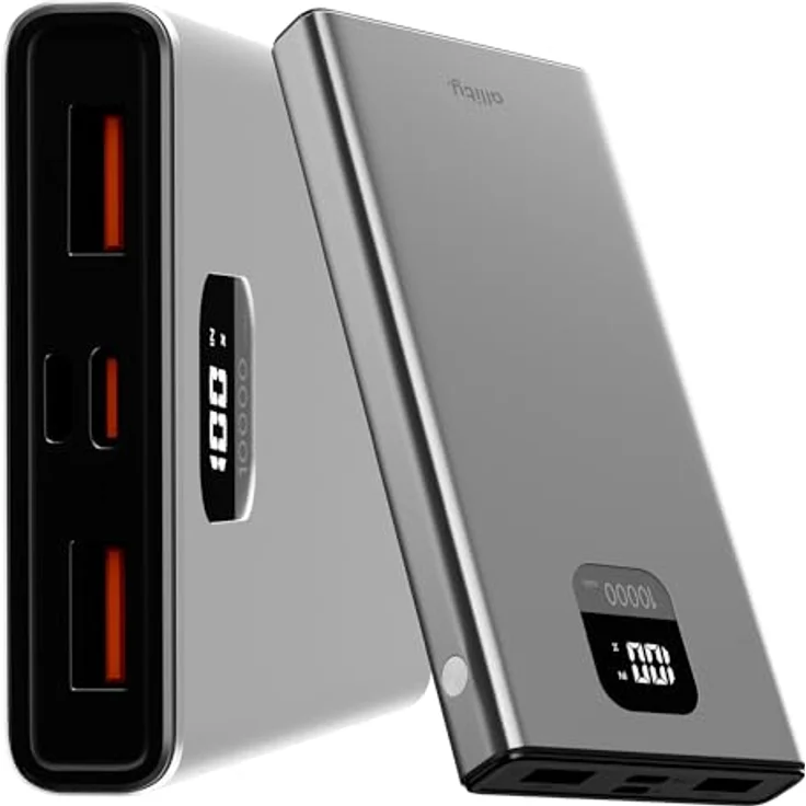 FOREVER Allity Powerbank APB-100, 10000 mAh, PD & QC 22,5W, grau – Bild 7
