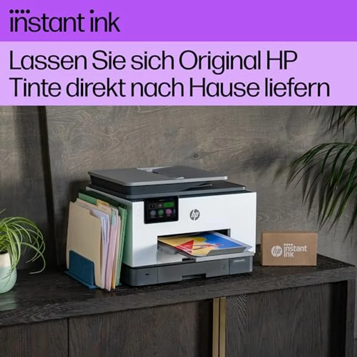 HP OfficeJet Pro 9132e Multifunktionsdrucker, 3 Monate gratis drucken mit HP Instant Ink inklusive, HP+, Drucker, Scanner, Kopierer, Fax, WLAN, LAN, Duplex, Airprint, Grau-Weiß – Bild 3