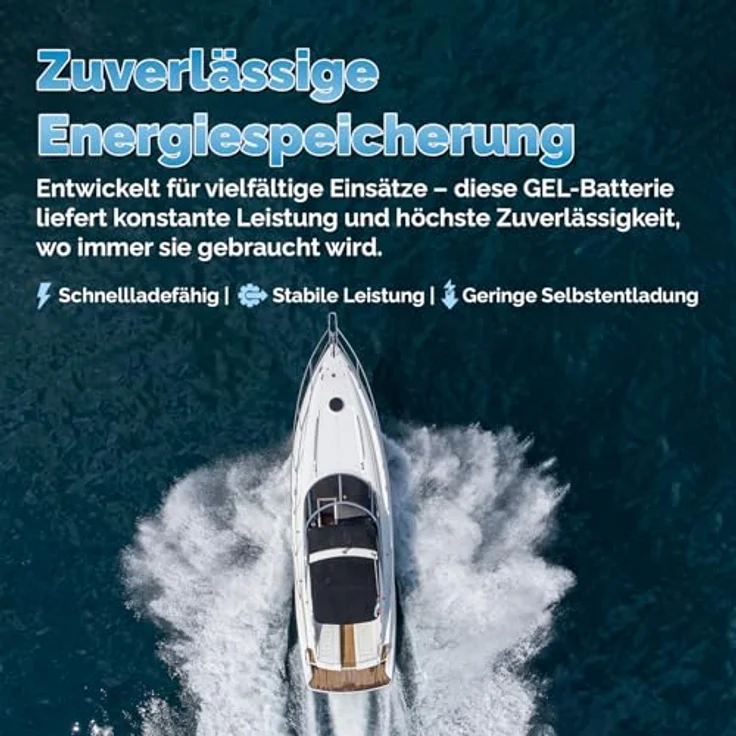 Electronicx GEL Batterie 100 AH 12V, wartungsfreie Versorgungsbatterie für Freizeit und Marine, temperaturrobust bis 60°C, kippbar bis 90° – Bild 4