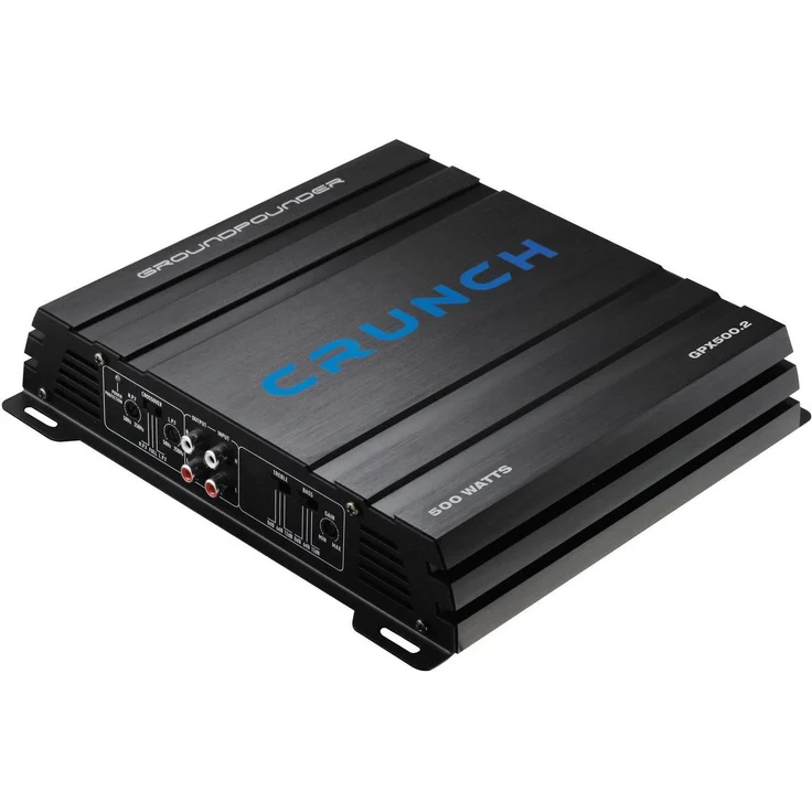 Crunch GPX 2 Kanal Endstufe GPX500.2, 2 x 70/125 Watt RMS, kompakte Bauweise für Car Audio Fans