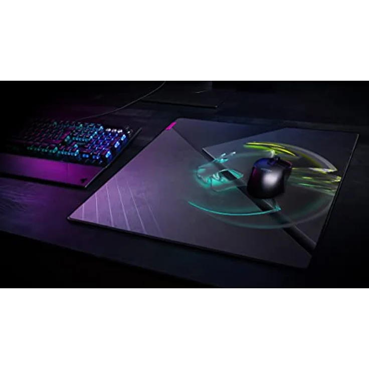 ROCCAT Sense Icon - Schwarz - Grau - Abbildung - Tuch - Gummi - Anti-Rutsch-Basis - Gaming-Mauspad (00217069) – Bild 3