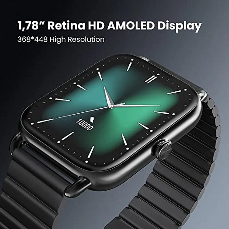 Haylou RS4 Plus Smartwatch Unisex, Einheitsgröße, Metallgehäuse, Silikonarmband, Silver – Bild 7