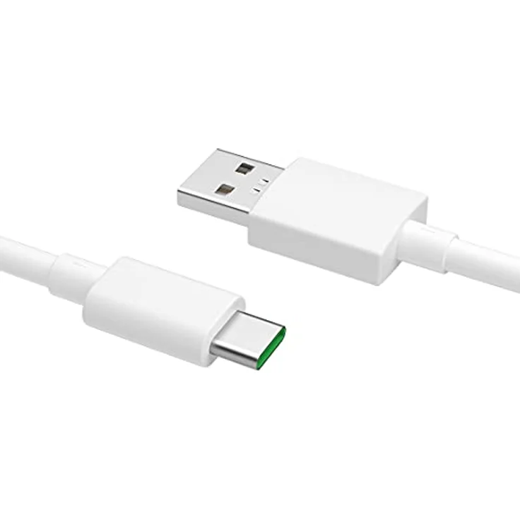 Oppo VOOC USB C Kabel , schnelles Aufladen und Synchronisation, geeignet für Samsung Galaxy/Huawei/Oppo/Xiaomi/Apple MacBook, 1 m, Ladekabel/Datenkabel, weiß – Bild 3