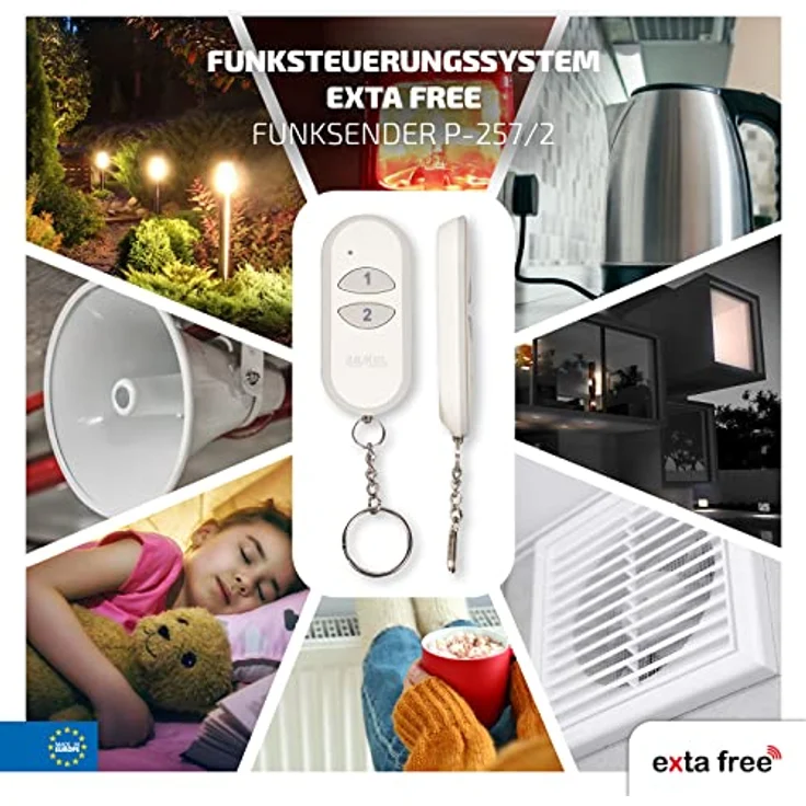 EXTA FREE P-257/2, 2-Kanal-Fernsteuerung mit Radio Frequency (RF) Technologie – Bild 5