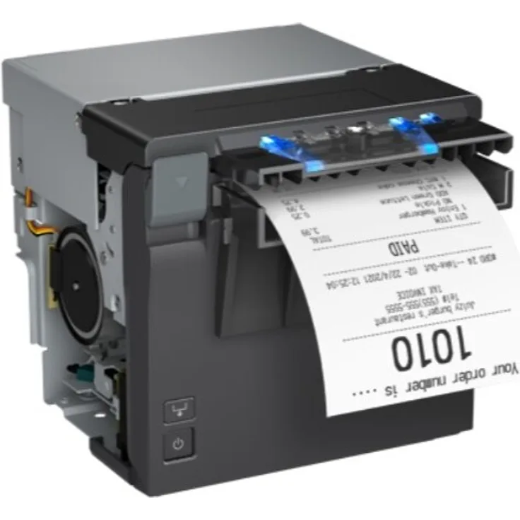 Epson EU-m30 (002), Thermodrucker für POS-Systeme mit USB und Serienanschluss, Schwarz, ohne Netzteil