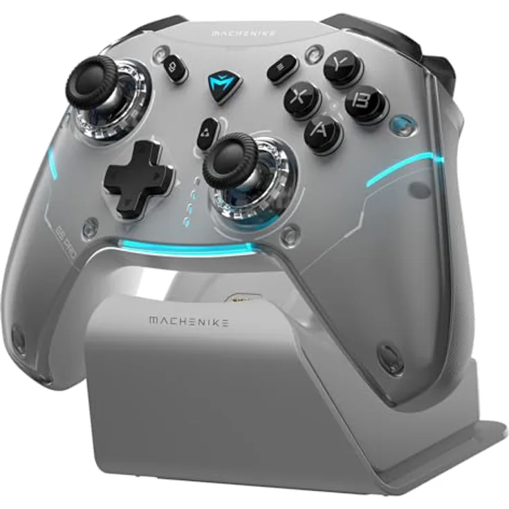 Machenike G5Pro Max Wireless Game Controller mit Smart Dock und 1000Hz Refresh Rate - Grau