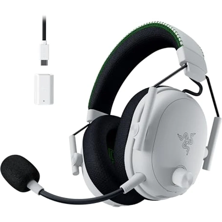 Razer BlackShark V3 Pro for Xbox, Gaming Headset mit kabelgebundener und kabelloser Nutzung, Over-Ear-Design, Weiss – Bild 2