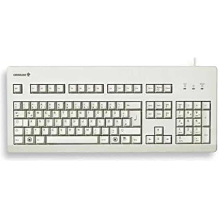 CHERRY G80-3000, Mechanische Tastatur mit CHERRY MX BLACK Switches, Hellgrau – Bild 1