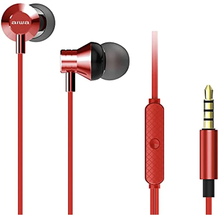 Aiwa ESTM-50RD In-Ear Headphones Red