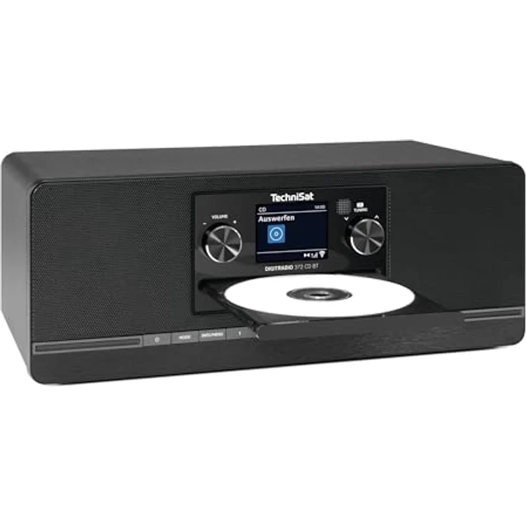 TechniSat DIGITRADIO 372 CD BT, Stereo Digitalradio Kompaktanlage mit DAB+, UKW, CD-Player, Bluetooth, Farbdisplay, USB, AUX, Kopfhöreranschluss, Wecker, 10 Watt - Schwarz – Bild 3