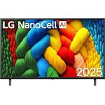 LG 43NANO80A6B 4K NanoCell TV mit α7 Gen8 AI-Prozessor, Filmmaker Mode, webOS 25 & AI Magic Remote
