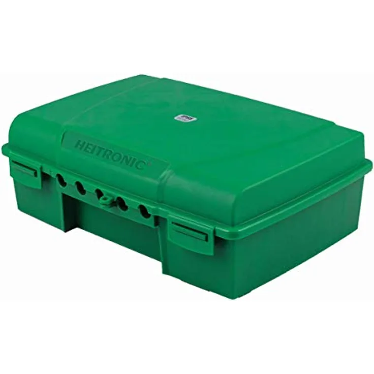 HEITRONIC Gartensteckdose Heitronic 21046, Verteilerbox grün, IP55 spritzwassergeschützt, großes Fassungsvolumen, ideal für den Außenbereich