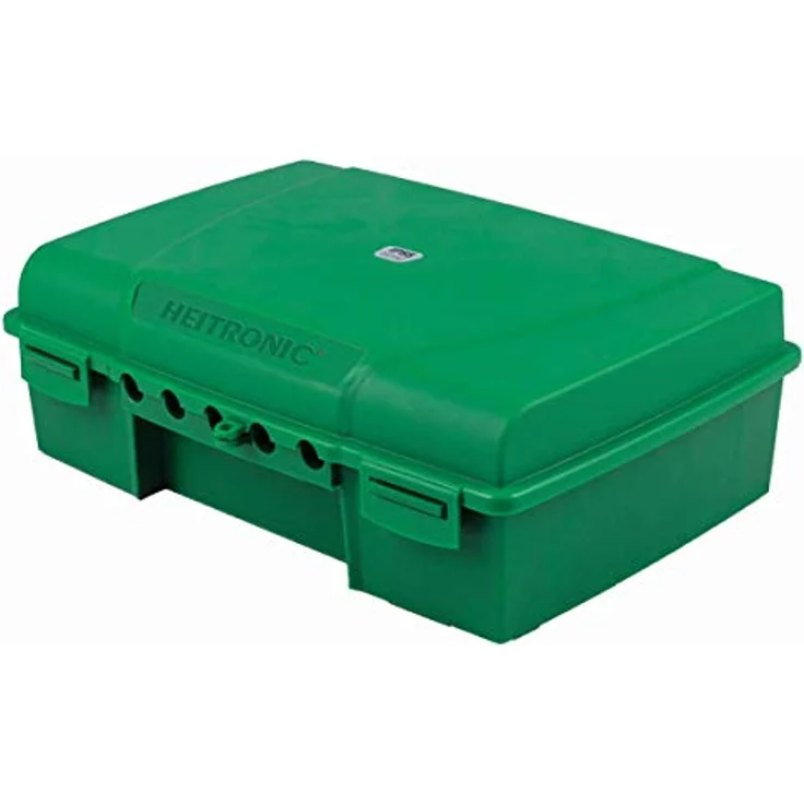 HEITRONIC Gartensteckdose Heitronic 21046, Verteilerbox grün, IP55 spritzwassergeschützt, großes Fassungsvolumen, ideal für den Außenbereich – Bild 1