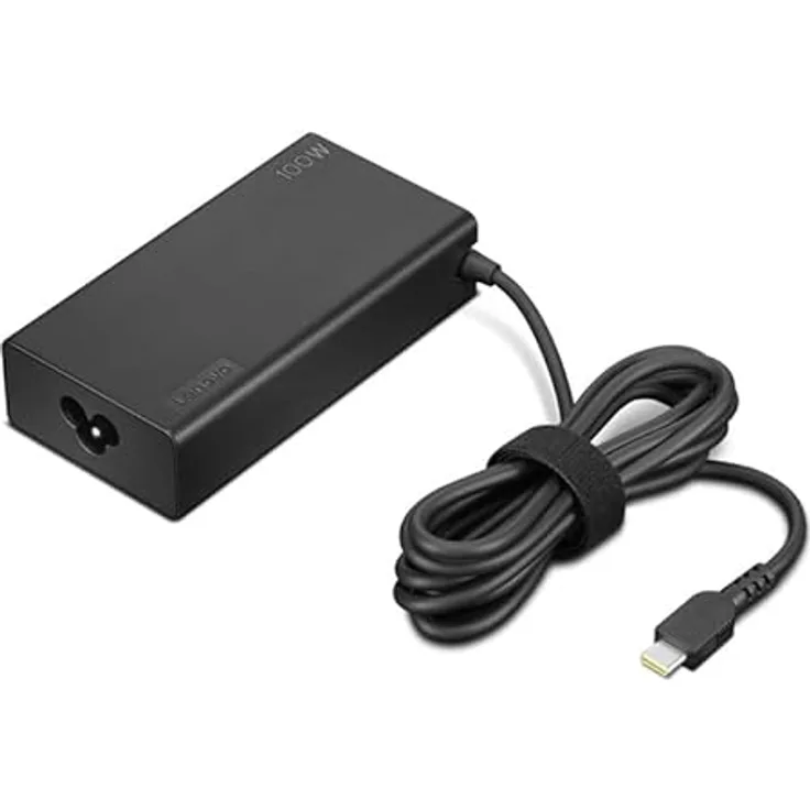 Lenovo USB-C Power Adapter, 100 Watt, Netzteil für Laptops, Schwarz