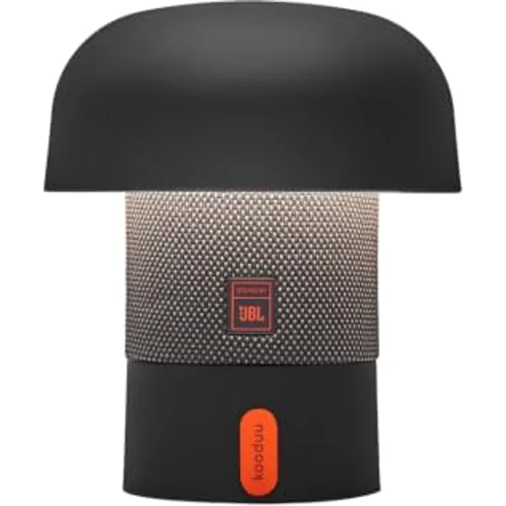 Kooduu Sensa Play Mini, Bluetooth Lautsprecher mit JBL Signature Sound und integrierter LED-Beleuchtung, Akkubetrieb, Anthrazit