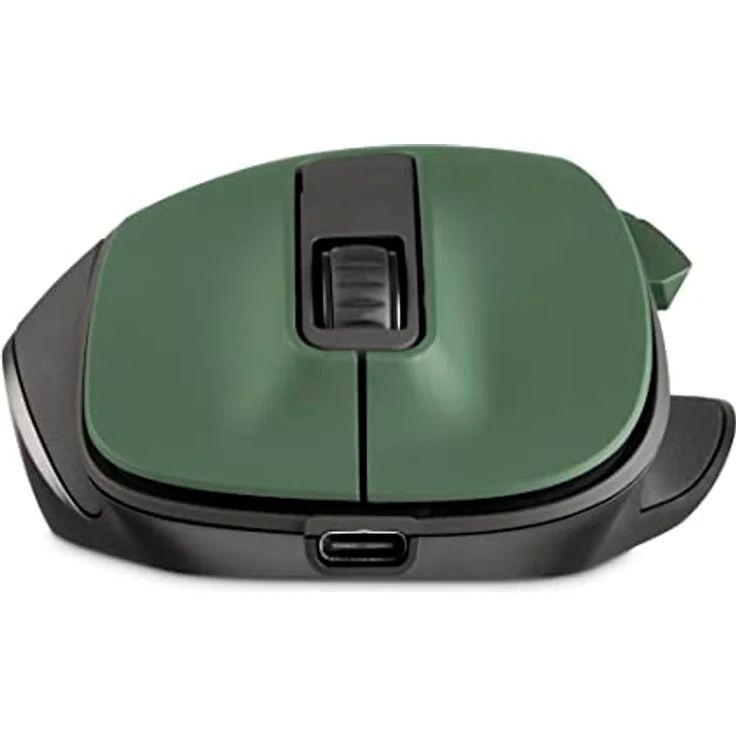 Hama ergonomische Maus (Funkmaus, 6 Tasten, 2,4GHz, BlueWave, 800/1200/1600dpi, optische Maus kabellos, wireless, Maus ergonomisch, Computermaus, für Laptop/PC, Akku, Rechtshänder) waldgrün – Bild 4