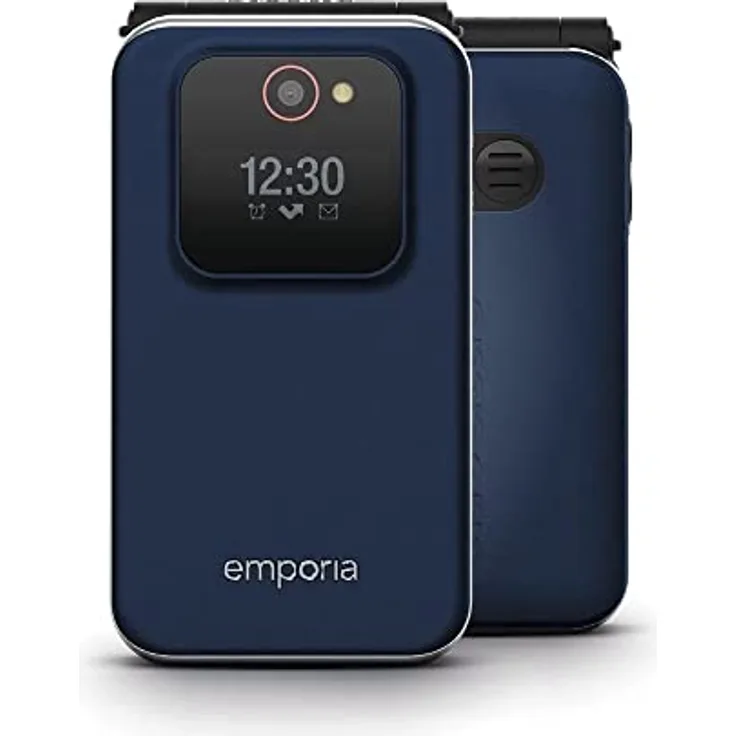 emporiaJOY-LTE | Seniorenhandy 2G | Klapphandy ohne Vertrag | Mobiltelefon mit Notruftaste | 2,8-Zoll-Display | Blueberry