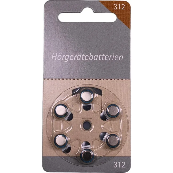 Hörex Basic Batterien 312er, 60 Stück Packung