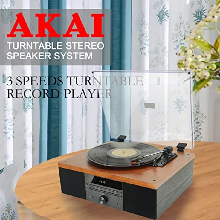 Aiwa Turntable Aiwa GRAMOPHONE WITH BT, Plattenspieler, Braun – Bild 8