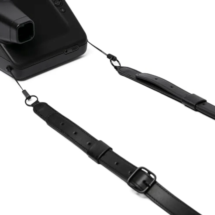 Polaroid Premium Shoulder Strap, Schultergurt aus veganem Leder für Polaroid I-2 Sofortbildkamera, Einheitsgröße, Schwarz - Preisvergleich – Bild 2