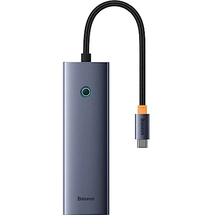Baseus Hub 6w1 UltraJoy 6-Port (USB-C auf 1 x HDMI4K @ 30 Hz + 3 x USB 3.0 + 1 x PD + RJ45) – Bild 1