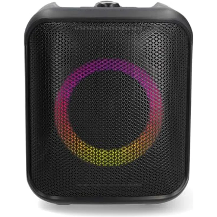 Nedis Bluetooth-Party-Lautsprecher - max. Batteriespielzeit: 5 Std - 150 W - Tragegriff - Partylicht - Verknüpfbar - Equalizer - Orange/Schwarz – Bild 4