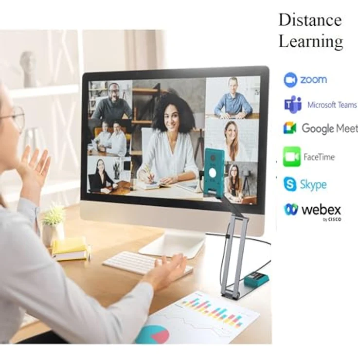IRIScan IRIS Scan Visualizer 7 A3 Win/ Mac,USB-C, 4K Webcam, A3-Dokumentenscanner, 4-in-1-Lösung, USB-C, faltbares Design – Bild 5