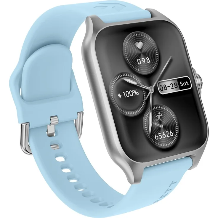 Garett Electronics Grc Activity 2 Smartwatch Silber - AMOLED-Display, Bluetooth-Anrufe, Herzfrequenzmesser, 100 Sportmodi, 7 Tage Akkulaufzeit
