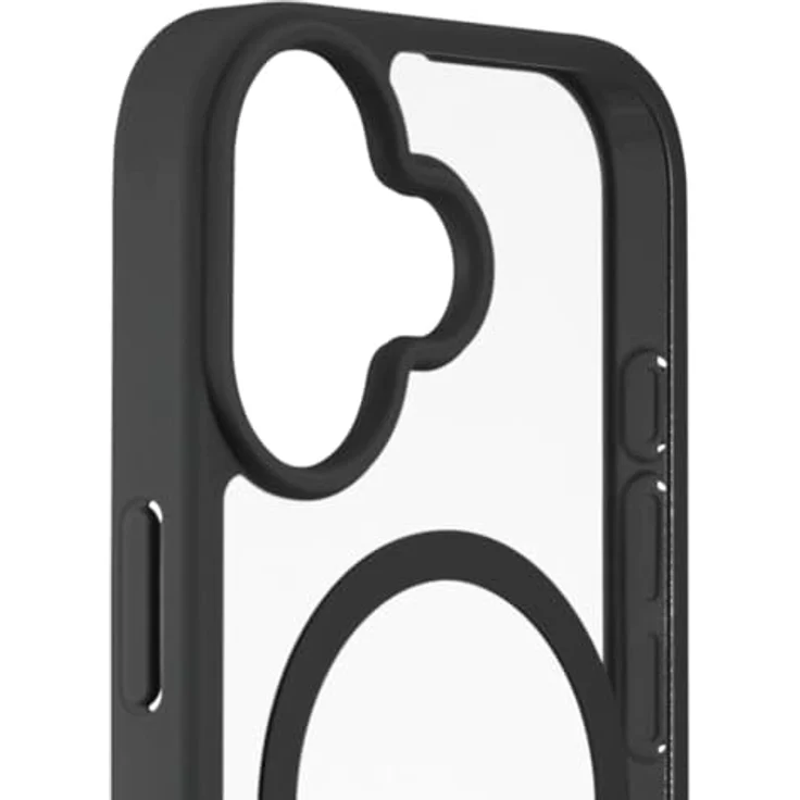 Hama Handyhülle „Frame Protect“ für iPhone 17 und MagSafe, magnetisches Case mit Kantenschutz, Kameraschutz, rutschfester Oberfläche, schwarz/transluzent – Bild 4