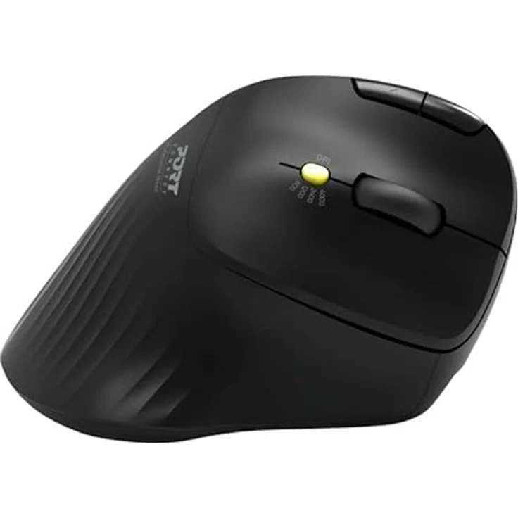 Port Designs Ergonomische Maus (Kabellos), Maus, Schwarz – Bild 4