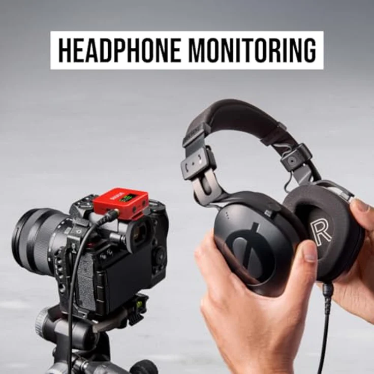 RØDE Wireless GO (Gen 3), Kompaktes kabelloses Mikrofon mit 32-Bit Float Aufnahme, automatischer Pegelregelung und universeller Kompatibilität, Rot – Bild 6