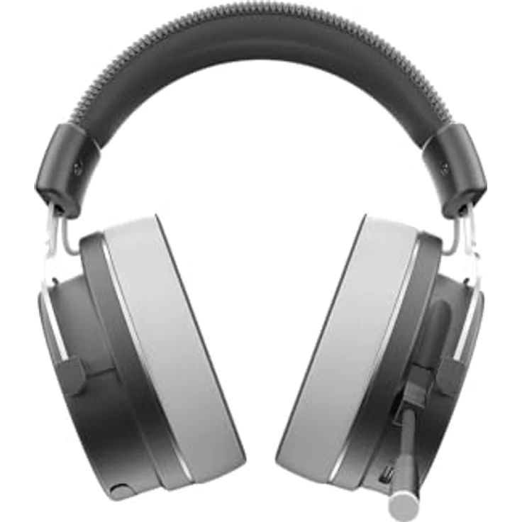 Dark Project DPO Vexo Wless Grey, Gaming Headset mit kabelgebundener und kabelloser Nutzung, 50-mm-Treibern, lange Akkulaufzeit von 22 Stunden, grau – Bild 3