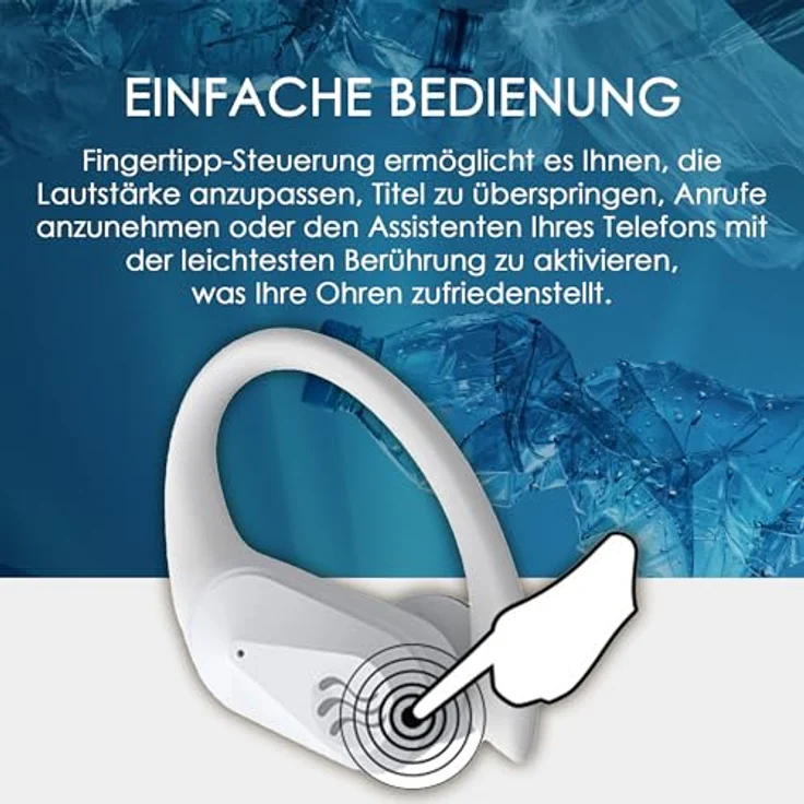 Boompods Sportpods Ocean TWS Black (6 h, Kabellos), Schwarz, In Ear-Sport-Kopfhörer mit Bluetooth 5.0 – Bild 6