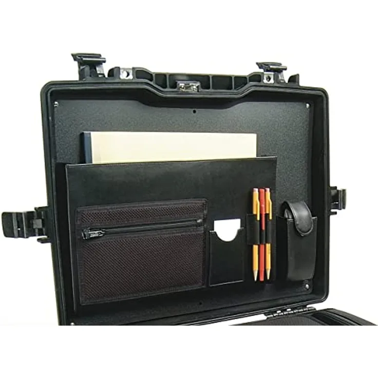 Peli 1495ALI Attache / Computer-Deckeleinsatz, Original Peli Protector Case Zubehör, Kompatibel mit: Peli 1495, Farbe: Schwarz