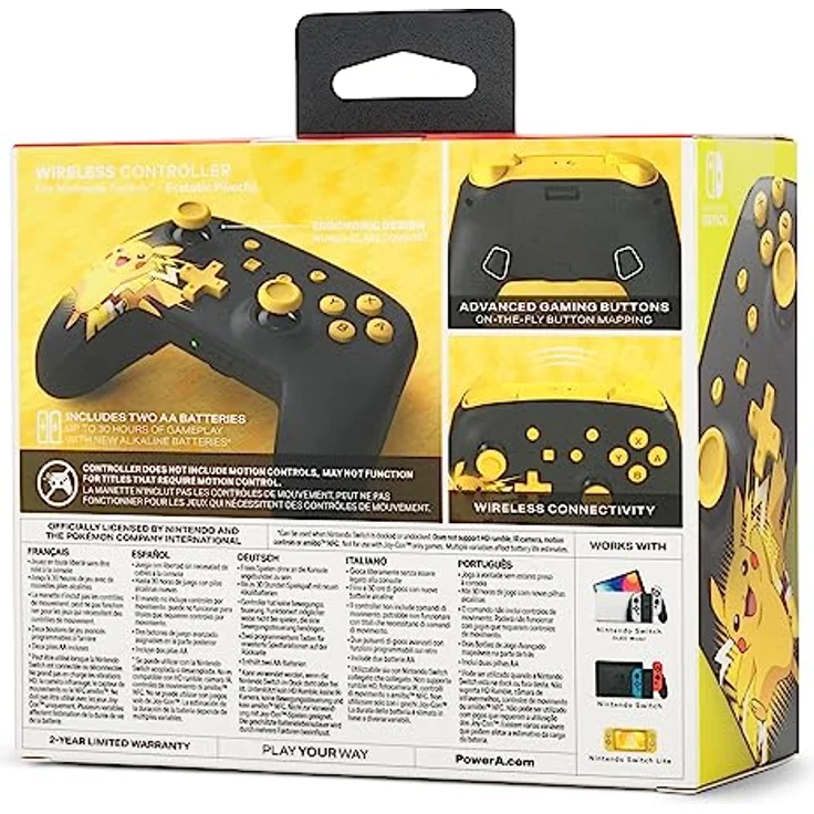 Kabelloser PowerA-Controller für Nintendo Switch - Ekstatisches Pikachu – Bild 2