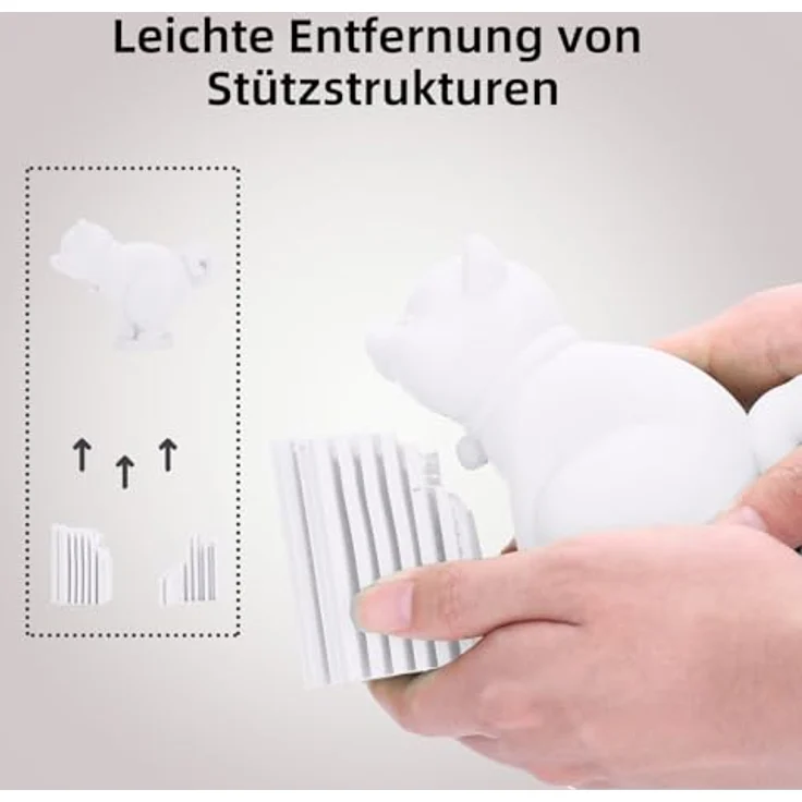 3DHoJor Matte PLA Filament Milchweiß, 4KG, 1.75mm, hohe Zähigkeit und verbesserte Haftung – Bild 4